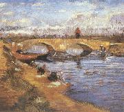 Vincent Van Gogh The Gleize Brideg over the Vigueirat Canal (nn04) oil painting on canvas